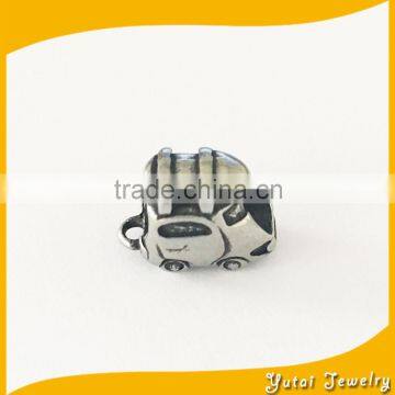 China factory stainless steel retro seed bead , car shaped bead jewelry (DIY-018)