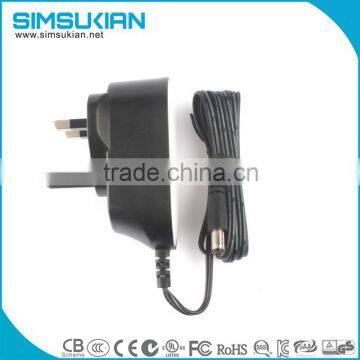 UK Wall Mount Plug AC Power Adapter 6V 500mA