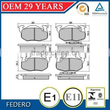 D371 china brake pads factory for Peugeot/Hyundai/Renault