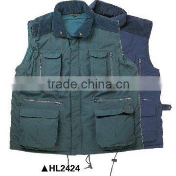 corduroy shoulder Body Warmer Vest