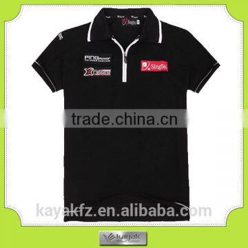 custom embroidered men cotton f1 polo shirt