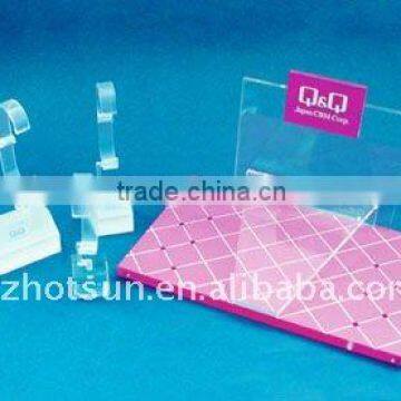 Attractive clear countertop best acrylic watch display