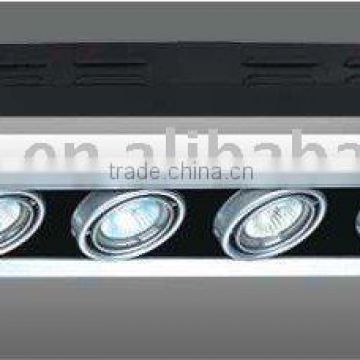 rectangular indoor recessed ceiling halogen grille spot light