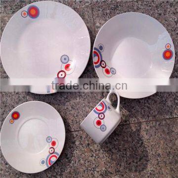 OEM &ODM dinnerware set porcelain material ceramic dinnerware factory