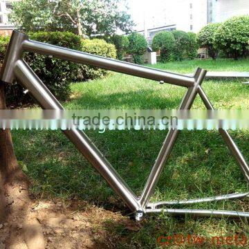 Titanium road bicycle frame weldless customized bike frame