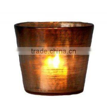 High quality gold color mercury glass votives