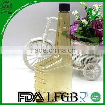 High Quality Clear Popular Square Plastic Bottle 500ml for Fuel Oil Packaging photo-6