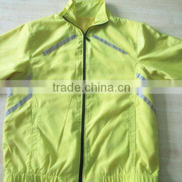 waterproof safety reflective jacket/yellow safety reflective jacket