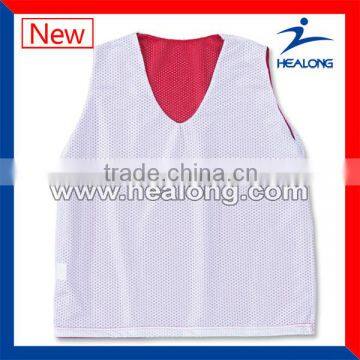 wholesale plain blank lacrosse vest reversible