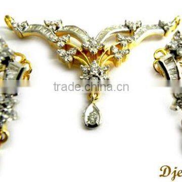 Diamond Gold Necklace sets, Bridal Necklace sets, Diamond Jewelry