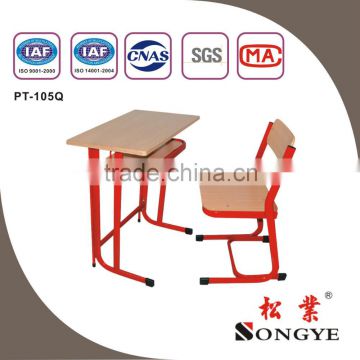 Durable and hot single desk chair , school furniture, classroom table chair for students