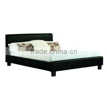 2013 best seller wooden bedroom furniture faux pu leather bed