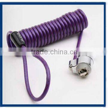 Spring Lock Cable With Keys And Loops With Logo photo-2