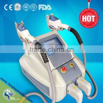 Two handles skin rejuvenation stable working SHR hair removal