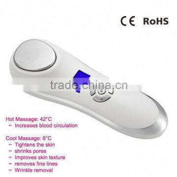 rechargeable handheld hot cold beauty device pimple removal machine