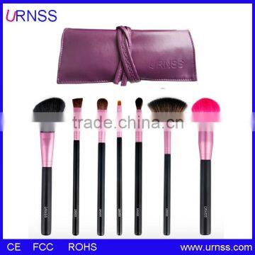 URNSS Professional 7 pcs cosmetic brushes with belt
