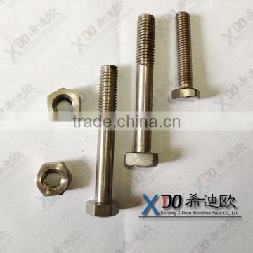 Alloy59 UNS N06059 fasteners hex bolt and nut EN2.4605