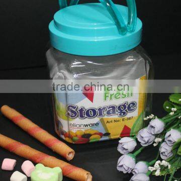 Square Plastic Fresh Food Storage Container 1.2L for Pasta, Coffee, Tea, Crackers and Candy photo-6