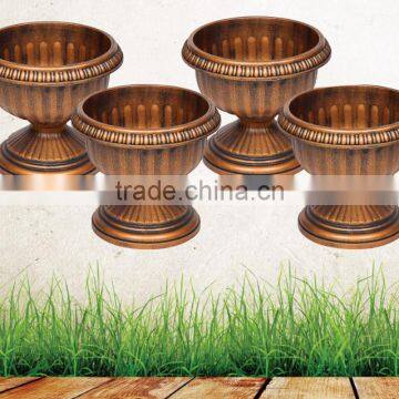 Garden Plastic Urn Panter set 4