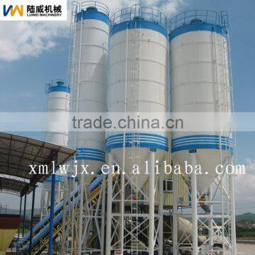 2014 hot sale concrete batching plant with silo 150T