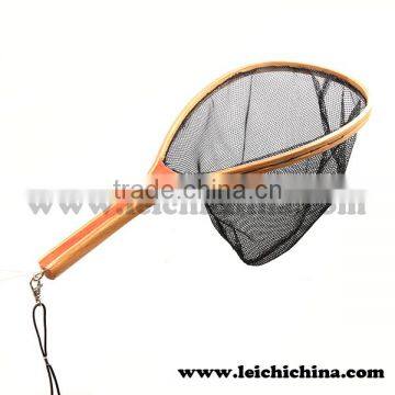 In Stock 23.5'' Wood Fly Fishing Trout Landing Net photo-6
