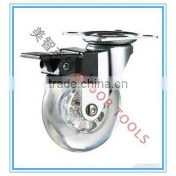 2-4 Inch pu Transparent Casters With and Without Brakes photo-2