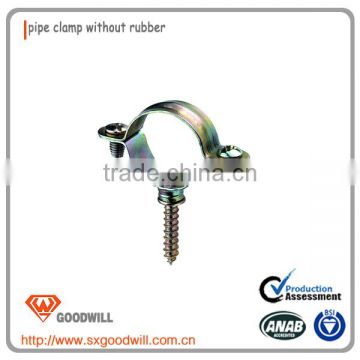 COLOR zinc-planted SCREW 7*30 Single&Double without rubber PIPE CLAMPS