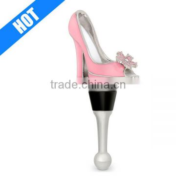 4.25-Inch resin hand painted shoe wine stopper for sale