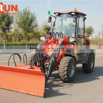 Everun Brand Snow Removal Tools 1.5 Ton Small Wheel Loader With Snow Blower photo-3