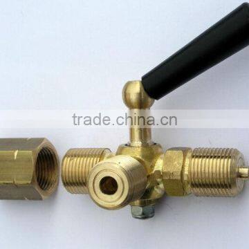 3-way brass pressure gauge cock