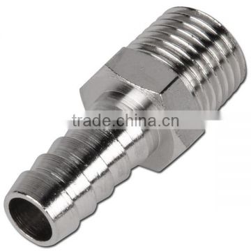 high precision cnc turning brass made hose tail for Pressure gauge