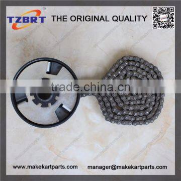 Fun Kart or Mini Bike Clutch 3/4" Bore 13 Tooth #35 Chain With Chain 35 photo-5