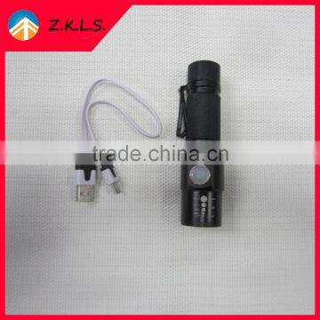 Multifunction 3 Modes Rechargeable Zoom Flashlight Torch Light photo-4