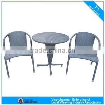 Leisure garden rattan coffee table and chair furniture (CF712T+CF711C)