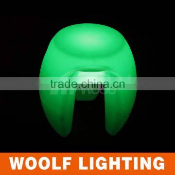 Attactive Oval Glowing Brightsome Rechargeable LED Lighted Bar Stool Bar Chair photo-3