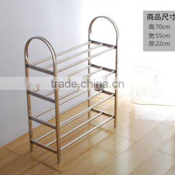 stainless steel 4 tiers shoes storage rack