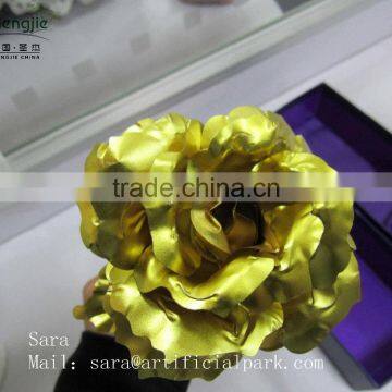 Decorative Artificial Golden Mental Flower photo-4