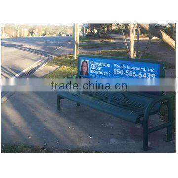 Arlau China Metal Advertising Bench Outdoor Ad. Park Bench photo-4