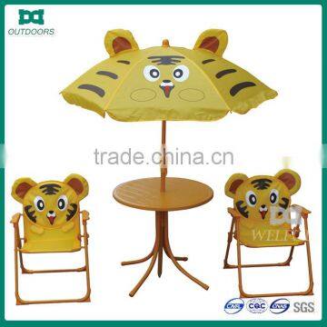 Kids camping tables and chairs beach umbrella