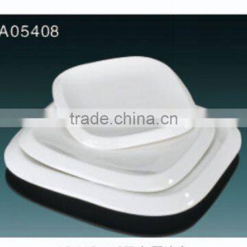 2016 Hot Sale White Ceramic Square Flat Plate