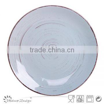 Antique White Color Glazed Cheap Ceramic Plates photo-2