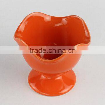 Orange Color Custom Ceramic Ice Cream Sundae Bowls photo-2