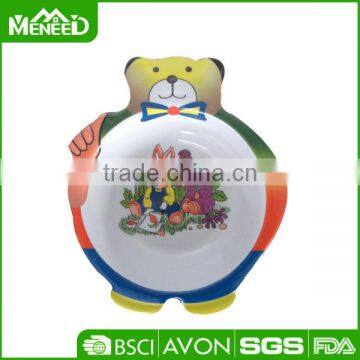 Irregular baby food grade melamac children party decorative bowl