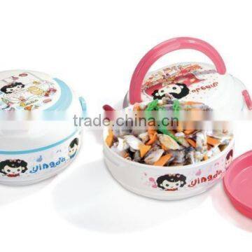 Plastic Round Portable Single Layer Lunch Box/Insulation Boxes photo-2