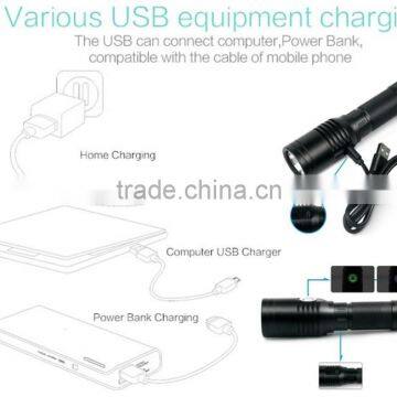 Uniquefire 1602 1000LM High Brightness USB Chargeable LED Flashlight