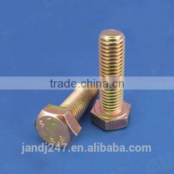 8.8 Grade Yellow Zinc Plated Hex Head Bolt