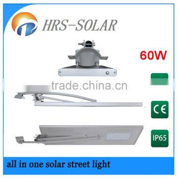 Efficiency Bridgelux IP64 18V 60w,50w,30w,15w,8w,6w led solar panel street light