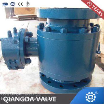 DIN/API Flange Forged Steel Trunnion Ball Valve photo-5