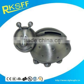 Zinc Alloy so Cute Beetle Coin Box for Decoration Home or Children Gift photo-6