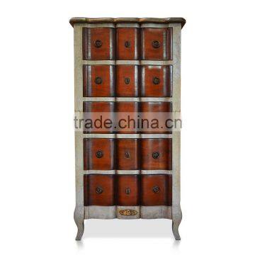 Chest Of 5 Drawers With 2 Tone Color France Style photo-2